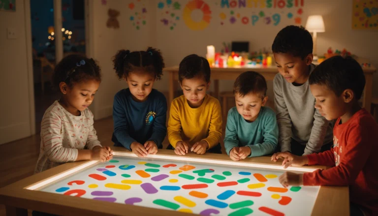 table lumineuse montessori